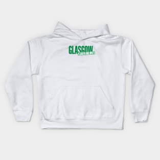 Glasgow is Green and White Kids Hoodie